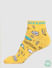 Pack of 2 Graphic Print Socks - Yellow & Black