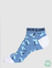 Blue Floral Ankle Socks