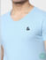 White & Blue V Neck T-shirts - Pack of 2_385281+11
