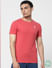 White & Red Crew Neck T-shirts - Pack of 2_385282+3