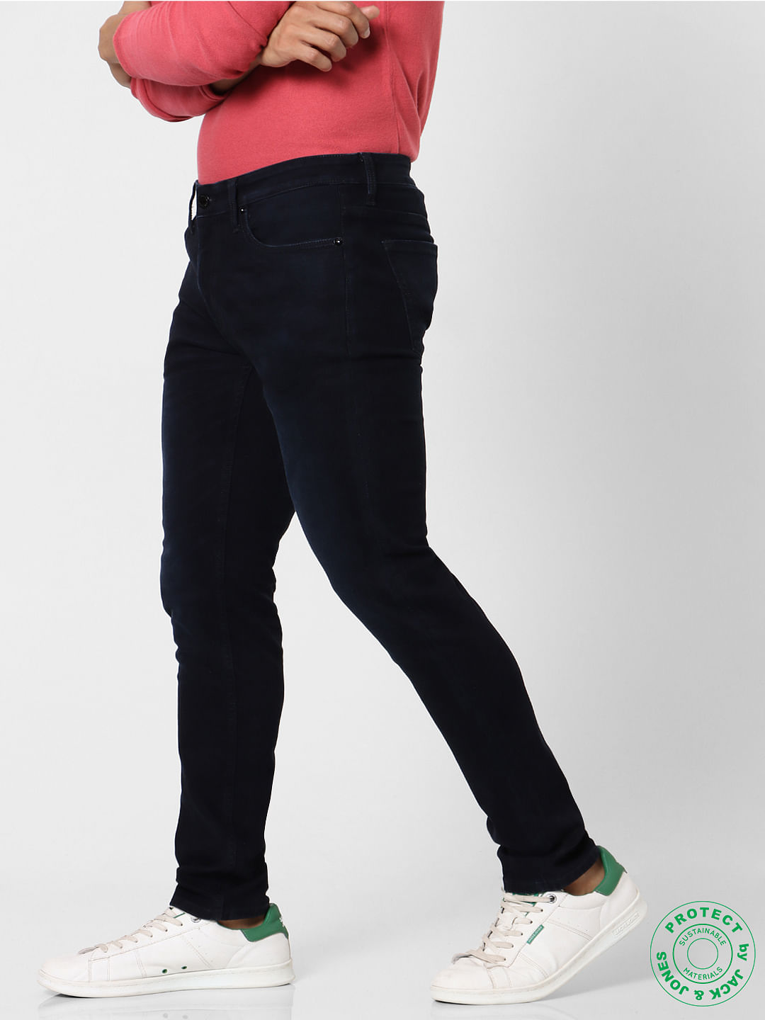 black pencil fit jeans