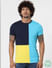 Multi-Coloured Colourblocked Crew Neck T-shirt