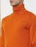 Orange Turtleneck Pullover_385705+6