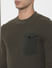 Green Patch Pocket Pullover