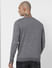 Grey Textured Striped Pullover_385714+4