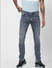 Blue Low Rise Washed Liam Skinny Jeans_385757+2