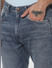 Blue Low Rise Washed Liam Skinny Jeans_385757+5