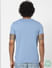 Blue Crew Neck T-shirt_385361+4