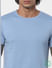 Blue Crew Neck T-shirt_385361+6