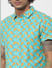 Blue Taco Print Half Sleeves Shirt_385381+5
