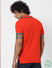 Red Contrast Tipping Polo Neck T-shirt_385391+4
