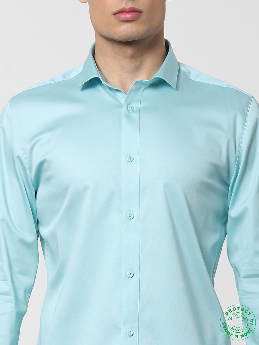 turquoise blue mens shirt