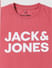 Boys Pink Logo Print Crew Neck T-shirt_385312+3