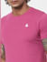 Pink & Black Crew Neck Tshirts - Pack of 2 _385280+12