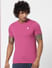 Pink & Black Crew Neck Tshirts - Pack of 2 _385280+9