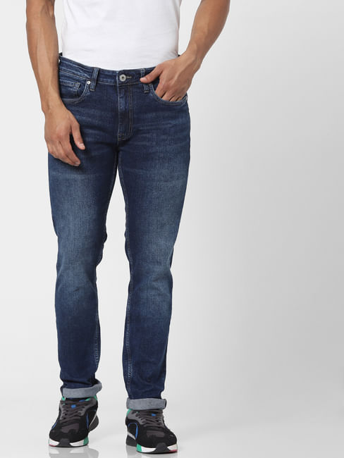 Blue Low Rise Ben Skinny Fit Jeans 