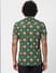 Green Billiards Print Half Sleeves Shirt_385355+4