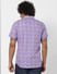 Purple Pizza Slice Print Half Sleeves Shirt_385382+4