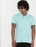 Green Half Sleeves Shirt_385384+1