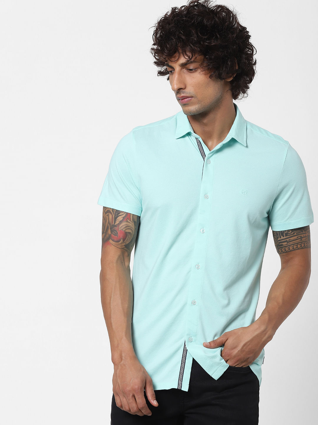 Fashion Formal Shirts Short Sleeve Shirts Lerros Short Sleeve Shirt pink check pattern business style 