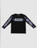 Boys Black Tape Detail Full Sleeves Crew Neck T-shirt_385449+1