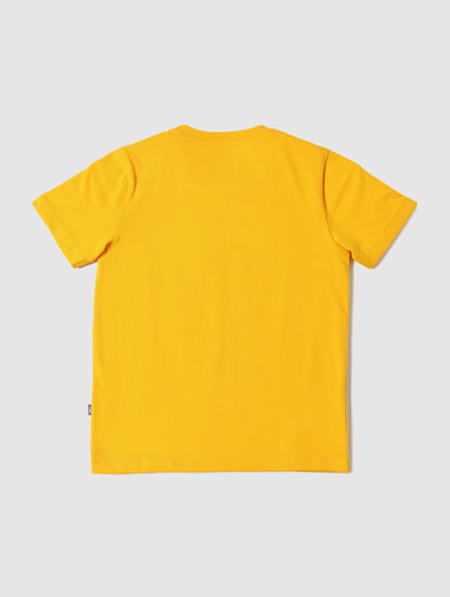 BOYS X ANIMAL PLANET Yellow Graphic Print Crew Neck T-shirt