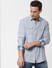 Blue Striped Full Sleeves Shirt_59106+2
