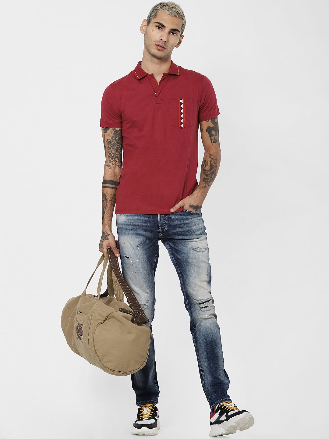 red tape polo t shirt