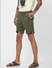Olive Low Rise Chino Shorts