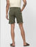 Olive Low Rise Chino Shorts