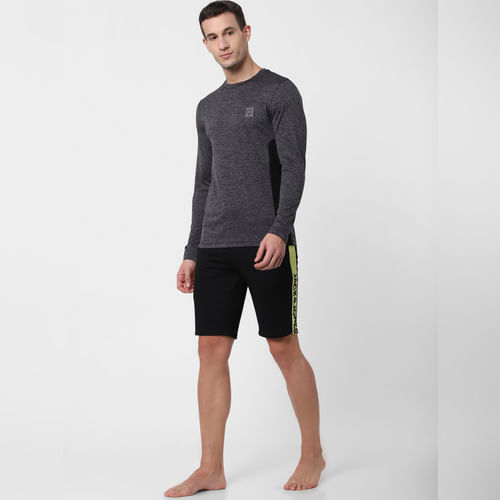 JACK&JONES Black Tape Detail Sweatshorts