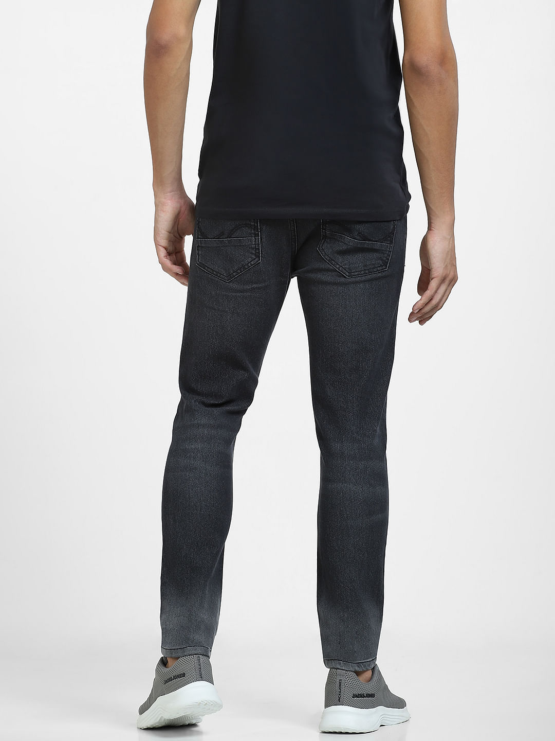 Jack and jones on sale liam skinny jeans black