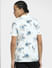 White Tropical Print Polo T-shirt_406224+4