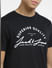 Black Logo Print Crew Neck T-shirt_406226+5