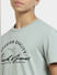 Grey Logo Print Crew Neck T-shirt_406228+5