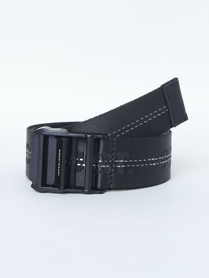 Black Tape Detail Long Belt