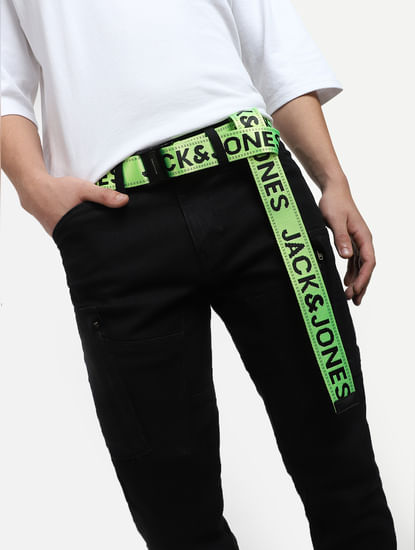 Neon Green Tape Detail Belt