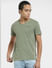 Green Crew Neck T-shirt_406233+2