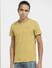 Yellow Crew Neck T-shirt_406234+2