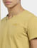 Yellow Crew Neck T-shirt_406234+5