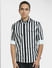 Black Striped Full Sleeves Shirt_406235+2