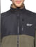 Black Colourblocked Fleece Jacket_383002+5