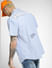 Blue Striped Half Sleeves Shirt_392651+1