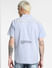 Blue Striped Half Sleeves Shirt_392651+4
