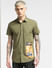 Green Oversized Half Sleeves Shirt_392667+2