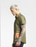 Green Oversized Half Sleeves Shirt_392667+3