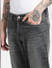Grey Low Rise Glenn Slim Jeans_392765+5