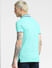 Blue Contrast Tipping Polo Neck T-shirt_392677+4
