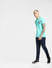 Blue Contrast Tipping Polo Neck T-shirt_392677+6