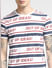 White Striped Crew Neck T-shirt_392683+5